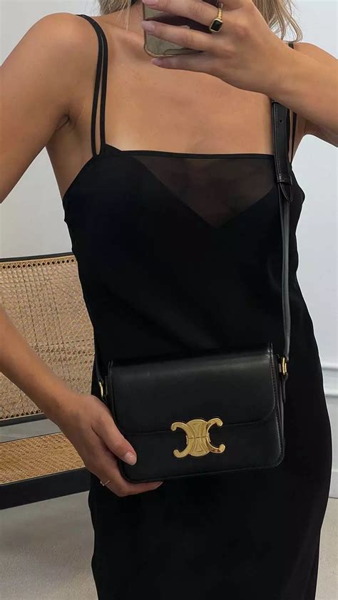 celine medium classic leather shoulder bag|celine triomphe shoulder bag review.